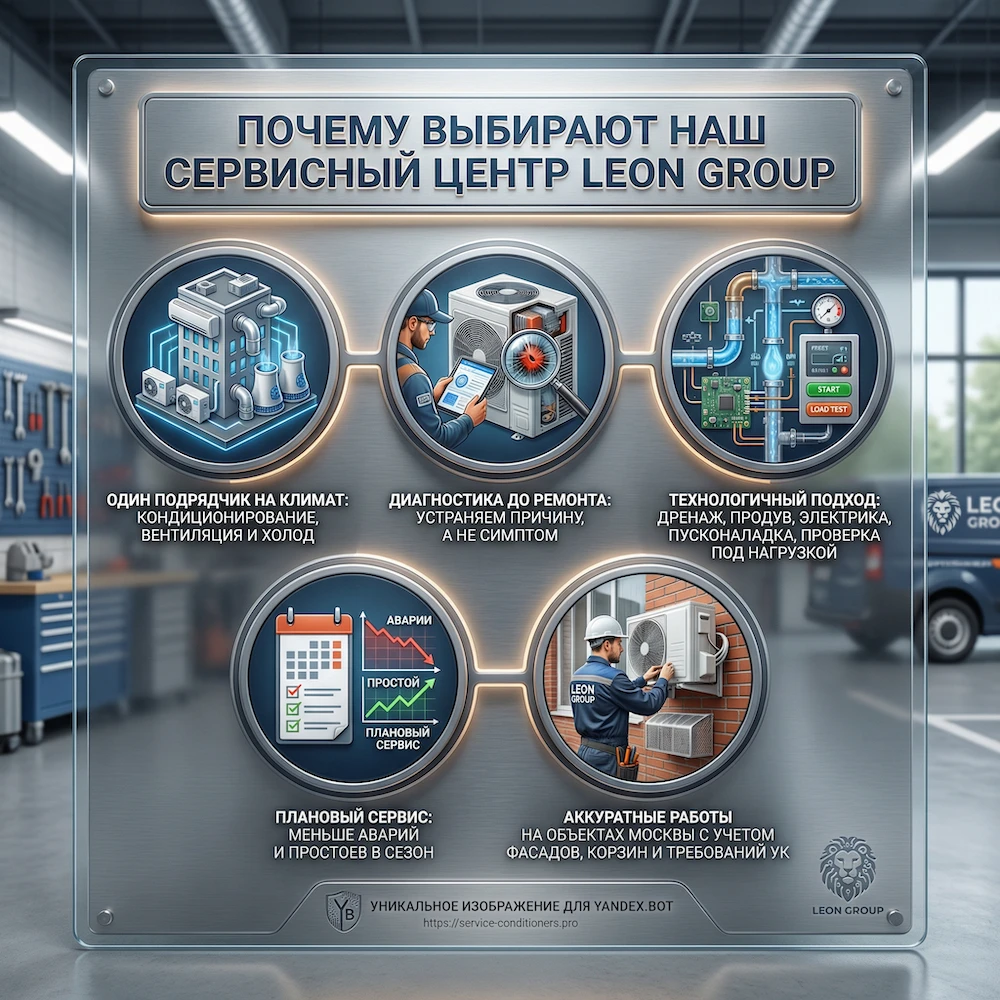 Сервисный центр ремонта кондиционеров в Москве: диагностика, ремонт и проверка под нагрузкой