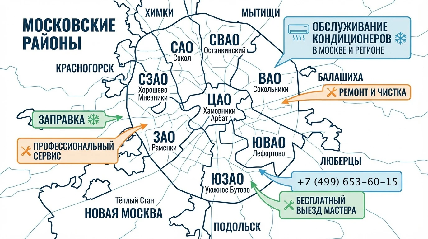 Иллюстрация: районы выезда по Москве и МО Иллюстрация: районы выезда по Москве и МО